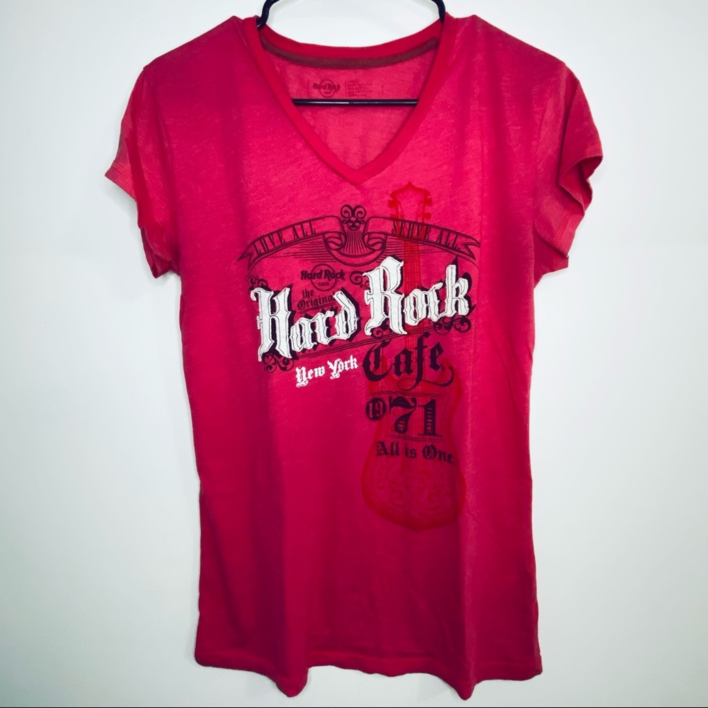 Hard Rock Cafe New York Pink T-shirt Medium